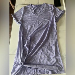 Size small tshirt purple. New, not sure of brand.